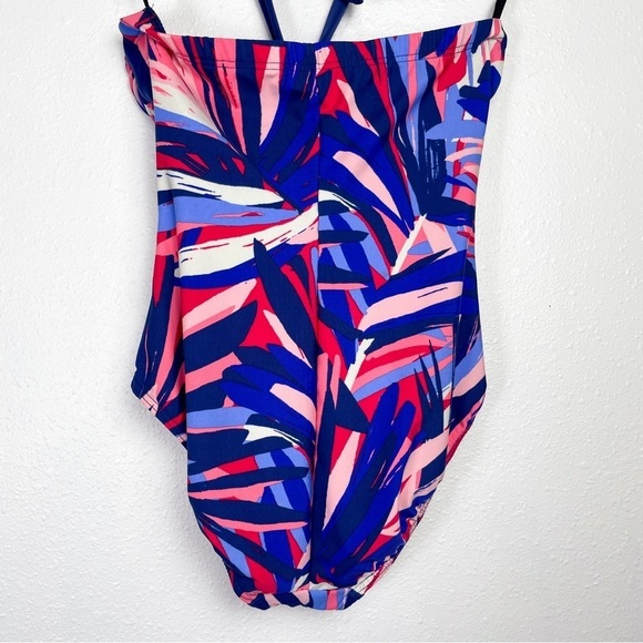Miraclesuit Abstract Geometric one Piece Halter SwimSuit Sz. 8/10/12 - Picture 8 of 11